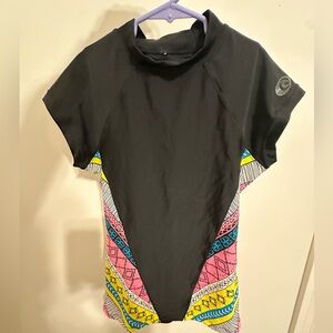 Rip Curl Black and Multicolor Women's Rashguard